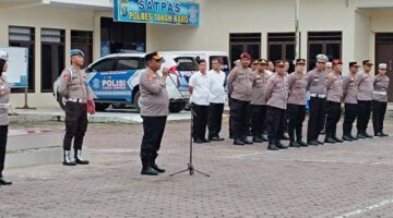 POLRES TANAH KARO GELAR APEL SIAGA ANTISIPASI LIBUR PANJANG ISRA MIRAJ DAN IMLEK  