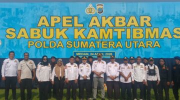 Sinergitas Kuat dalam Apel Sabuk Kamtibmas Polda Sumut, Pokdarkamtibmas Bhayangkara Turut Ambil Peran Aktif