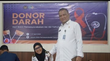 Donor Darah dan Pemeriksaan Kesehatan Gratis Semarakkan HBP Ke-62 di Kanwil Ditjenpas Sumut