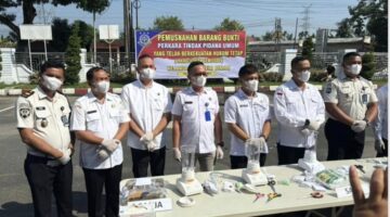 Perkuat Sinergi Penegakan Hukum, Lapas Kelas IIA Binjai Hadiri Pemusnahan Barang Bukti Inkracht di Kejari Binjai