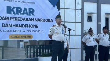 Ikrar Zero Halinar, Lapas Labuhan Ruku Tegaskan Komitmen Berantas Narkoba, HP Ilegal, dan Pungli