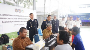 Lapas Kelas I Medan Hadirkan Layanan Administrasi Kependudukan bagi 604 WBP, Wujud Nyata Pelayanan Prima HBP ke-62