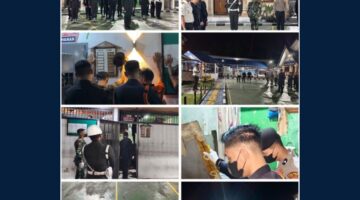 Rutan Tarutung Bersama Kodim 0210/ Tapanuli Utara, Polres Tapanuli Utara dan Subdenpom I/2-2 Tarutung Gelar Razia Gabungan Kamar Hunian Warga Binaan