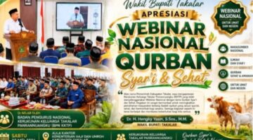 Wakil Bupati Takalar Membuka Webinar Nasional Bertajuk ” Kurban Syar’i dan Sehat”