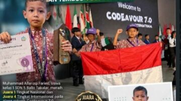 Bocah Kelas Satu SD Di Takalar Harumkan Nama Indonesia Dikanca Nasional