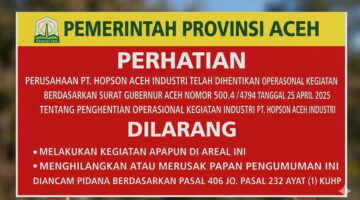 Saat Negara Hanya Memasang Plang, Produksi PT Hopson Disebut Tetap Berjalan dan Warga Menanggung Dampaknya