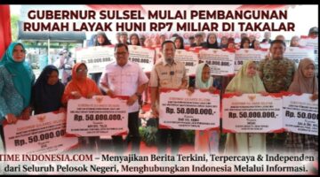 Gubernur Sulsel Mulai Pembangunan Rumah Layak Huni Rp7 Miliar di Takalar