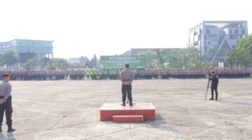 2.438 Personel Siap Amankan Riau Bhayangkara Run 2026, Polda Riau Gelar Apel Pasukan