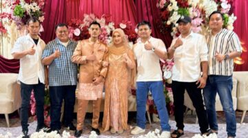 Wakil Ketua DPC GRIB Jaya Kota Medan M. Syafri Hidayat Hadiri Resepsi Pernikahan Aura Ananta dan Rizki Padeli