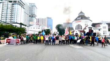 Ratusan Mahasiswa Cipayung Plus Sumut Unjuk Rasa, Tuntut Copot Kapolda hingga Evaluasi Kabinet