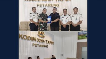 Kepala Rutan Tarutung Beserta Jajaran Melaksanakan Kegiatan Silaturahmi ke Kodim 0210/Tapanuli Utara dalam rangka Meningkatkan Sinergitas