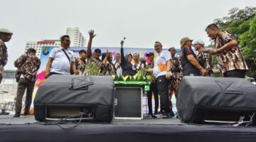 Luar Biasa, Ribuan Warga Sukseskan Funwalk HUT ke-48 GM FKPPI yang Digelar PC 0201 Bekerjasama Pemko Medan di Car Free Day