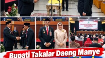 Bupati Takalar Daeng Manye Lantik Ahmad Rivai Sebagai Sekda Definitif, Gantikan Muhammad Hasbi